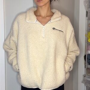 Champion Off-White Sherpa Fleece